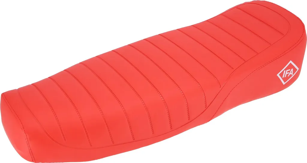 Siège complet Simson S51 rouge avec revêtement structuré