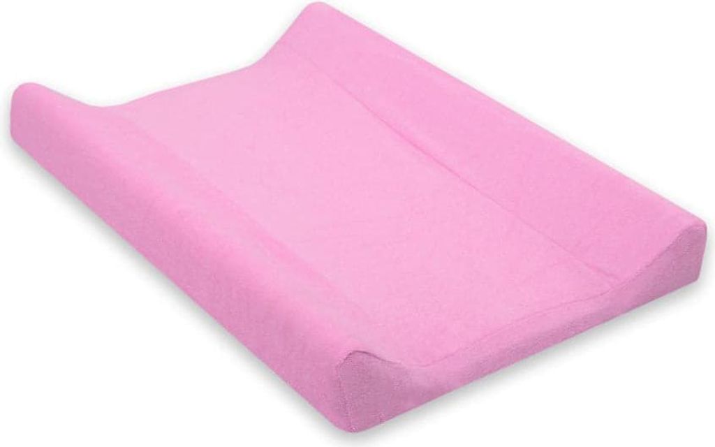 Zusätzlicher Bezug für Wickelteppich – Wickelkissenbezug – weiches Frottee, 70 x 50 cm, rosa
