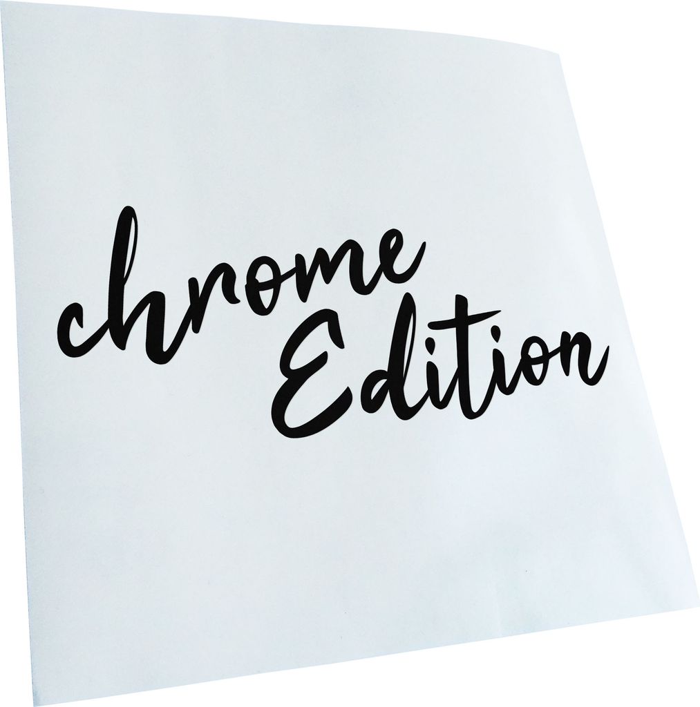 Kiwistar - Autoaufkleber - Chrome Edition - Schwarz - 40x16cm - Aufkleber für Auto, Laptop, Fahrrad, LKW, Motorrad Mehrfarbig JDM Decal Racing