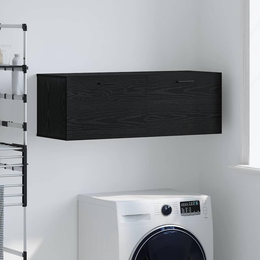 "im Sonderangebot"Wandschrank - elegantes Design - Küchenschrank /Badezimmerschrank - Schwarz Eichen-Optik 100x36,5x35cm Promotion322719 - Kommoden
