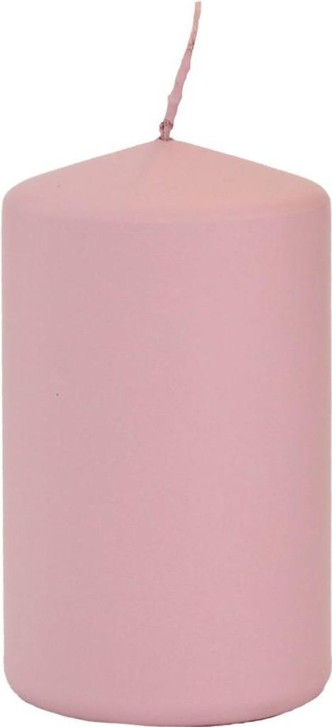 INNA-Glas Stumpenkerze LYCANTHIA, Frosted Pastel, altrosa, Produktbild 