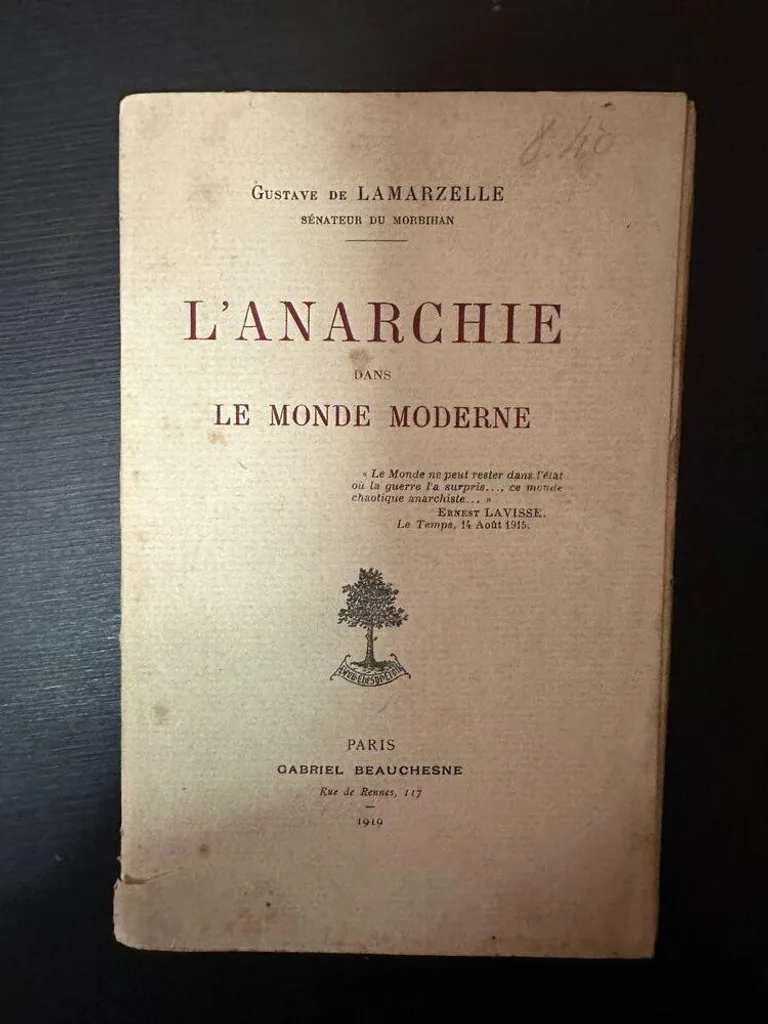Comprendre l'instabilité : L'anarchie dans le monde moderne - Lamarzelle