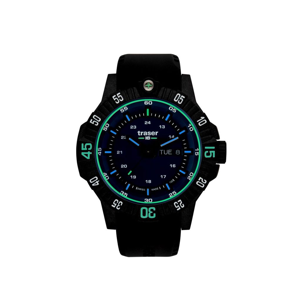 Traser H3 110725 P99 Q Tactical Blue Herrenuhr 46mm 20ATM