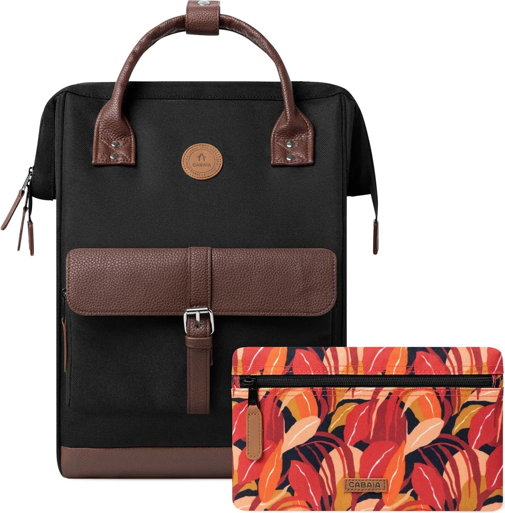 Cabaia Adventurer Managua Noir - Sac à Dos Ordinateur 23L Taille Medium