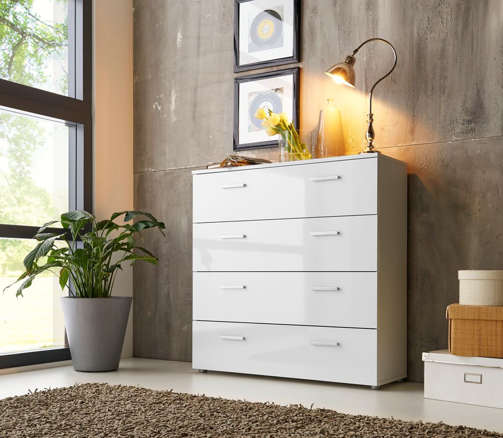BMG Möbel Kommode Sideboard Anrichte MARBELLA in Hochglanz Produktbild 3