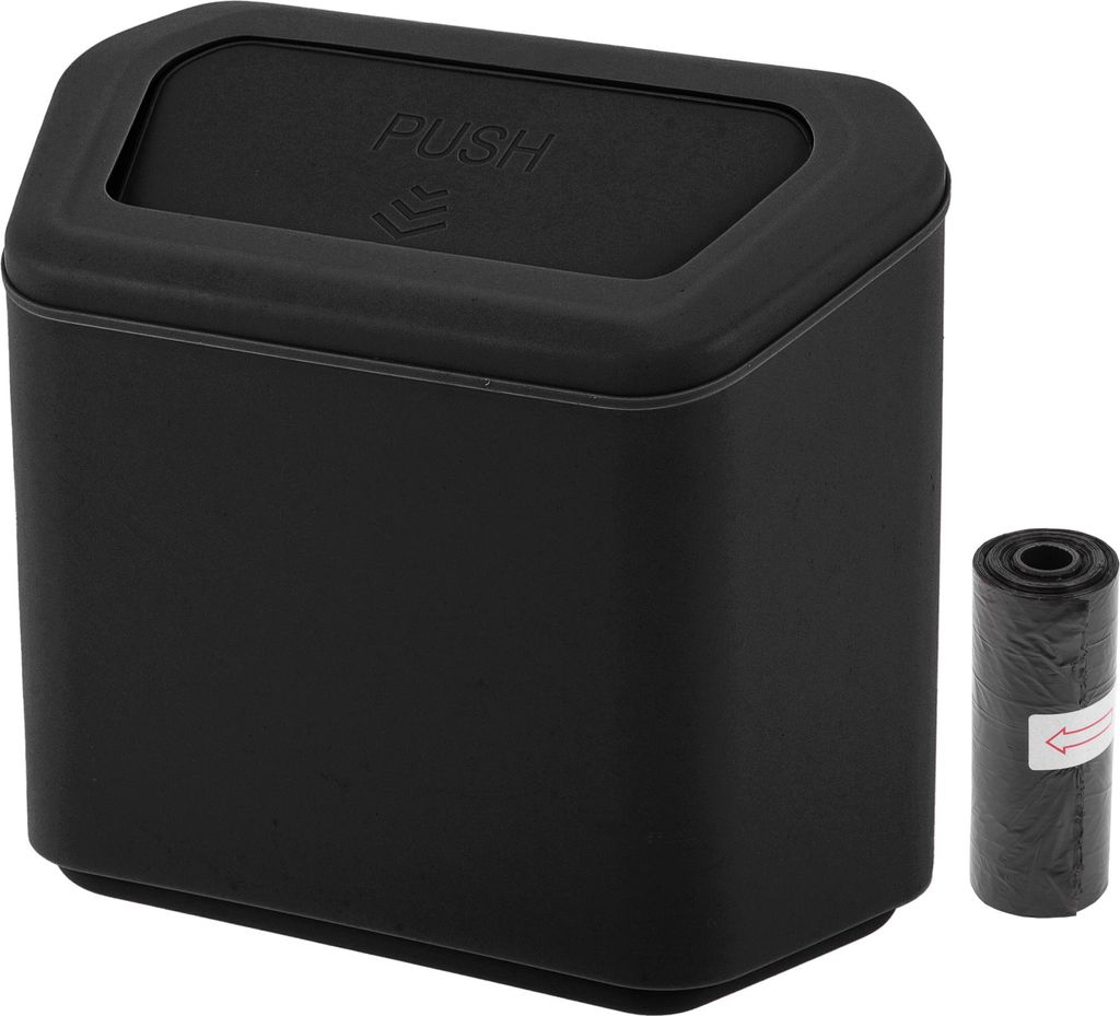 Auto-Mülltonne Auto-Tür 6,3" Länge 2,8" Breite 5,5" Höhe Auto-Müllbehälter Kunststoff Schwarz Hängend