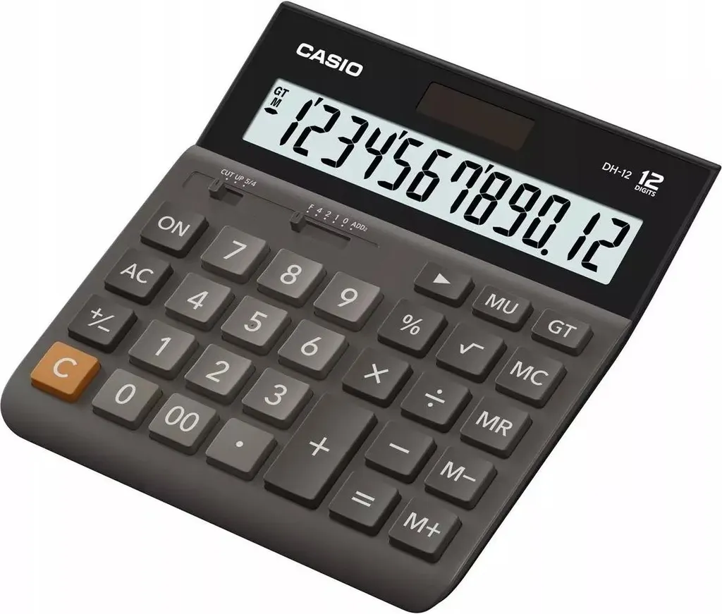 Casio DH-12BK: Calcolatrice Nera da Tavolo Robusta e Precisa