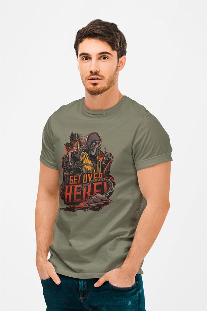 D&B Uni Polo MO00035 Mortal-kombat MilitärGrün-Größe L