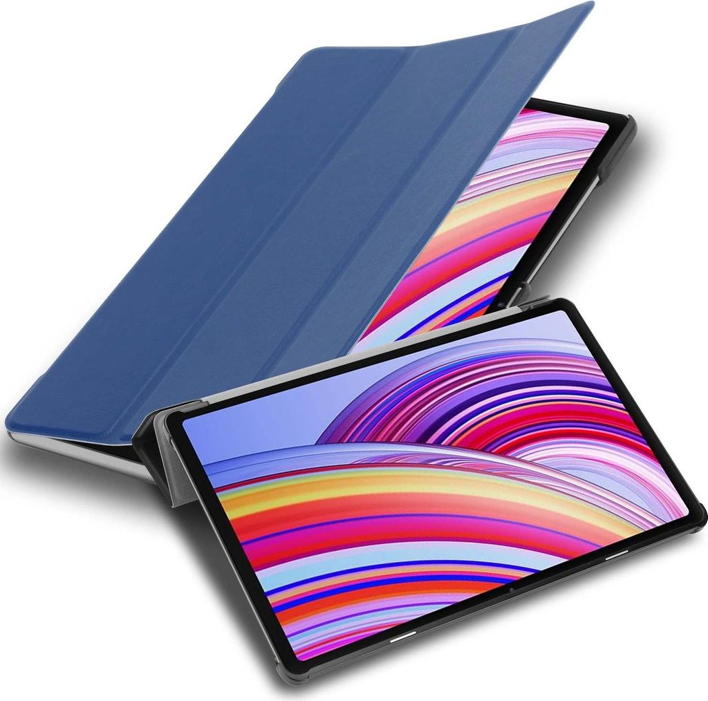Cadorabo Hülle für Xiaomi Redmi Pad Pro Schutzhülle in JERSEY DUNKEL BLAU Tablet Hülle Case Cover Book Etui