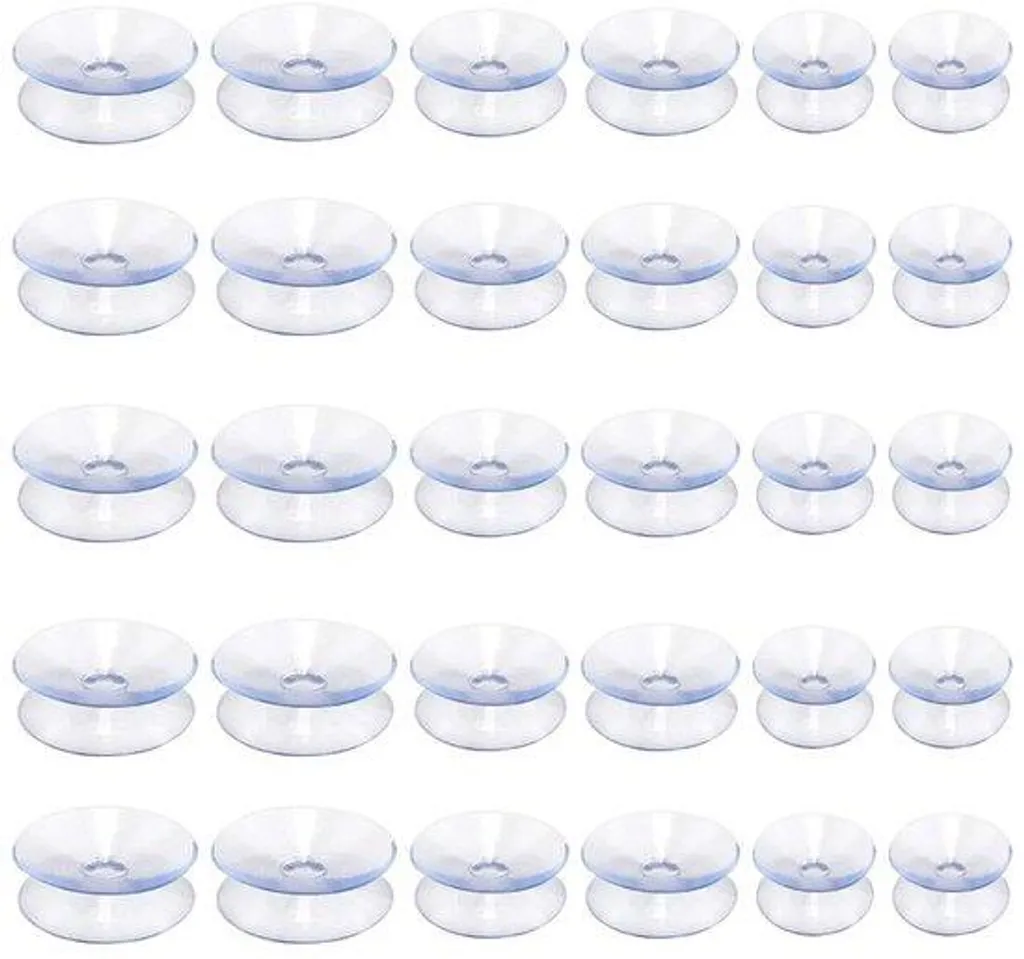 Tampons ventouses plastique transparent pour protection de table en verre