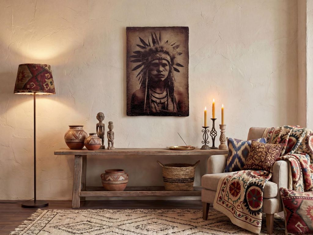 Wandbild Papiermache 60x90 - Heritage