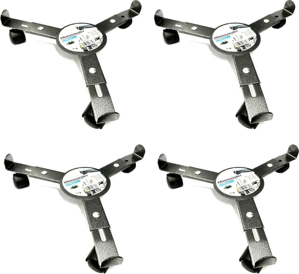 4x Pflanzenroller Metall Rund Verstellbar Ø 25 – 30 cm 3 Produktbild 