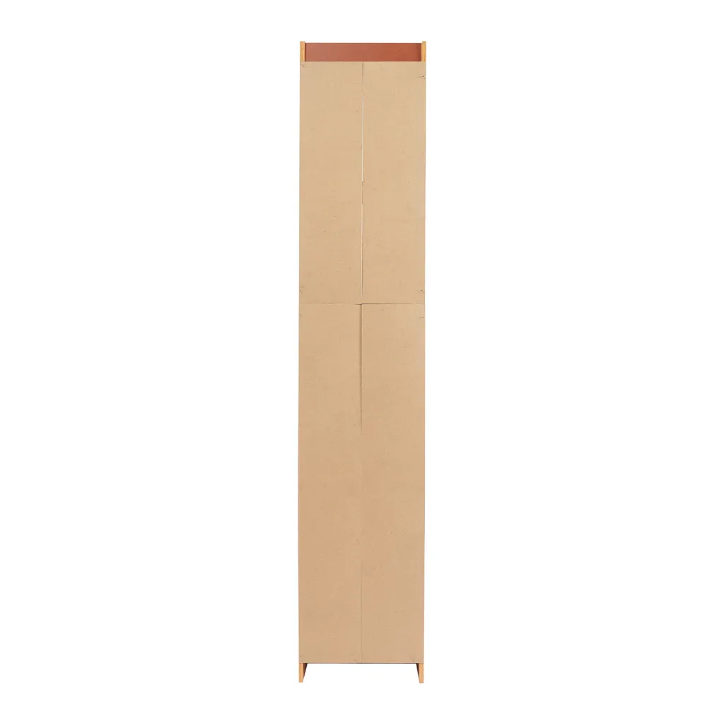 Bibliothèque étroite d'angle 152cm pour optimiser les coins perdus chêne