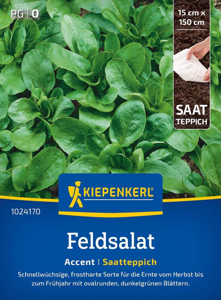 Artikelbild 2 von 'Feldsalat Accent (Saatteppich)' aus der Kategorie Feldsalatsamen