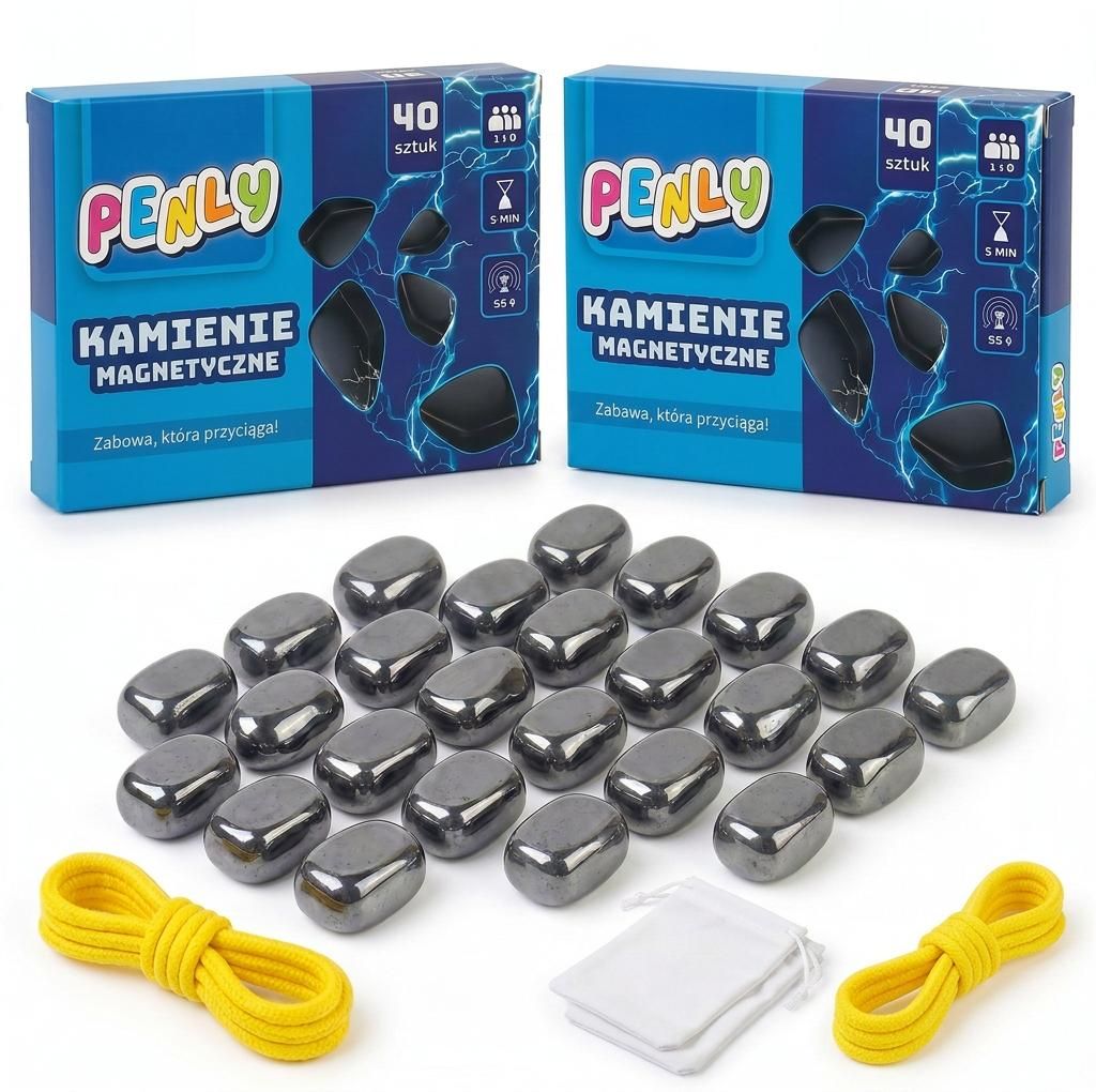 Piedras magnéticas juego 80 piezas (2 x 40) – juego de mesa Imagen del producto  Imagen generada por IA