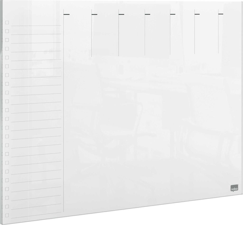 Nobo A4 Mini Acryl Whiteboard Planer Weiß Weiß One Size