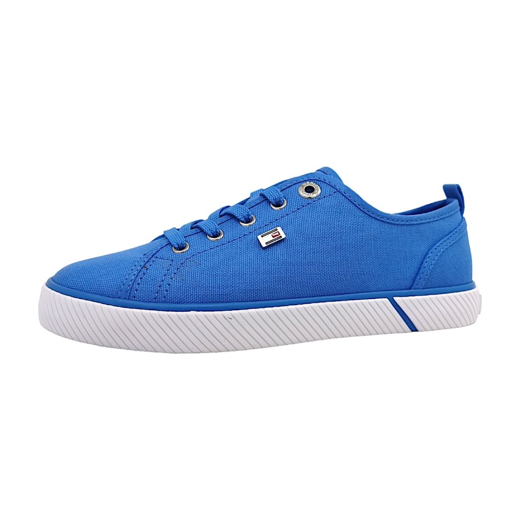 Tommy Hilfiger VULC CANVAS SNEAKER Leinenschuh Blau in Gr. 39