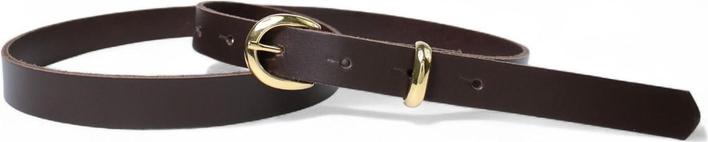 FRONHOFER Damengürtel 2 cm schmaler Gürtel vergoldete Schnalle & Schlaufe