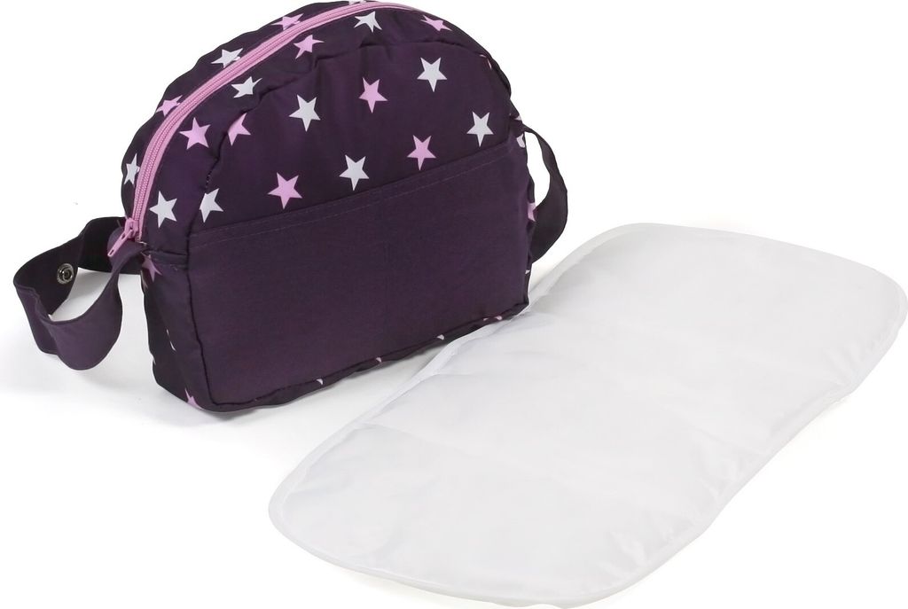 Wickeltasche stars lila