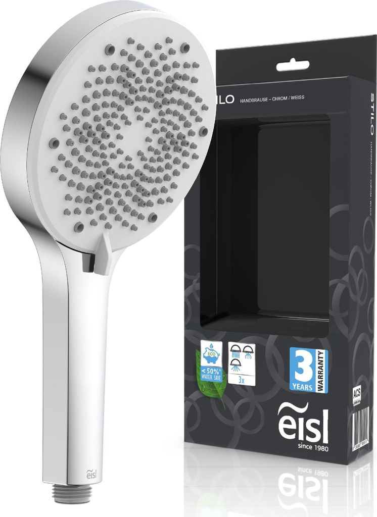 EISL STILO Handbrause, Chrom/Weiß