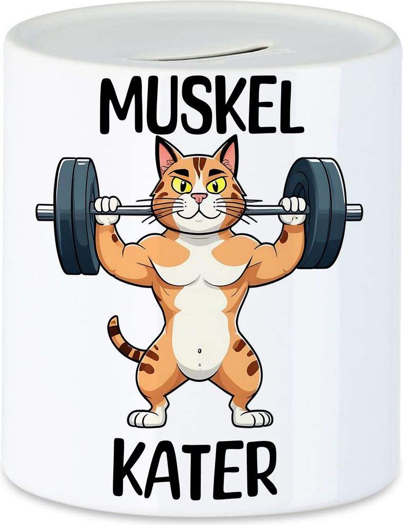 Muskelkater Spardose Fitness Gym Bodybuilding Workout Produktbild 