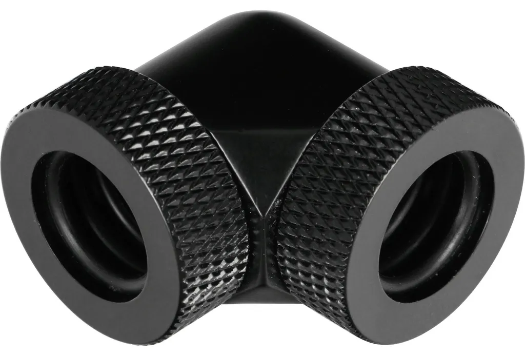 Pack 6 Connecteurs 90° pour Watercooling Rigide 14mm Pelias Noir