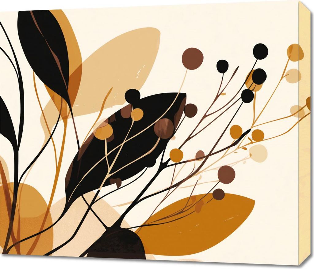 Bild 70x60cm Herbstsilhouetten