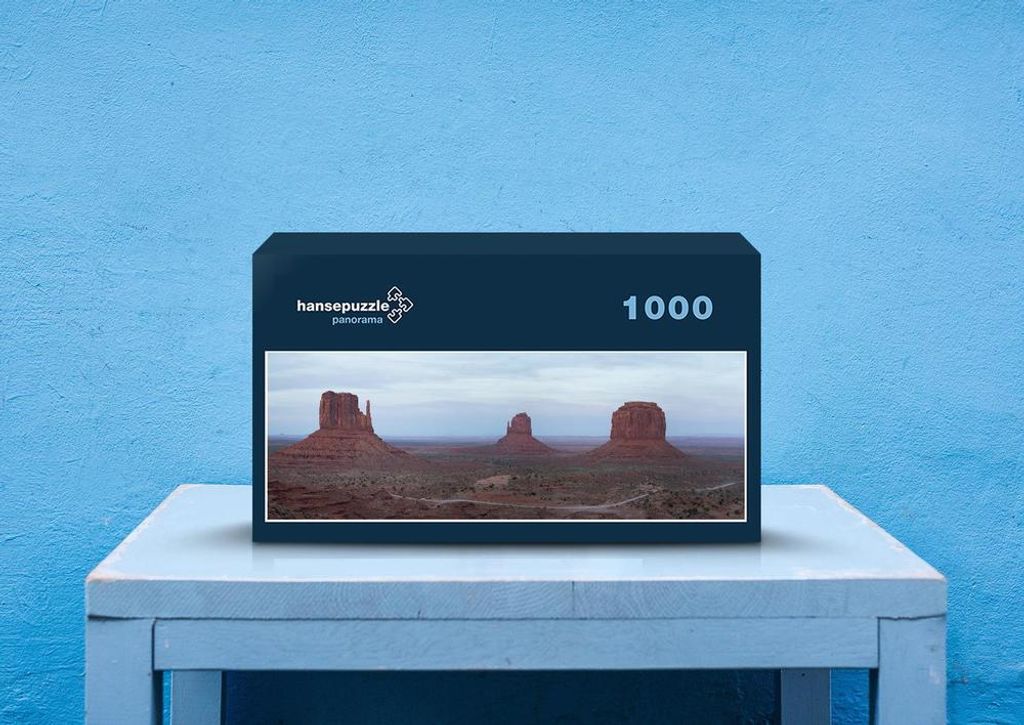 hansepuzzle 60382 - Monument Valley Puzzle, 1050 Teile, Natur, 60,0 x 46,0cm mit hochwertiger Aufbewahrung, Kartonbox & Beutel