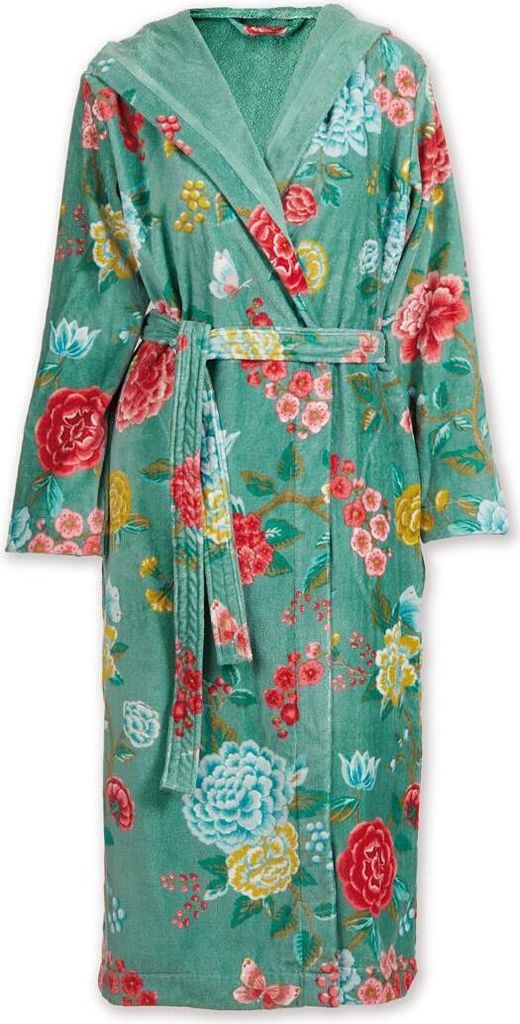 Pip Studio Good Evening Bademantel Grün Green M Produktbild 