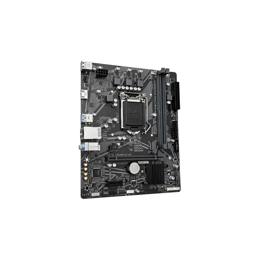 Carte mère Micro-ATX Gigabyte H510M K V2 pour PC de bureau LGA1200 - 3