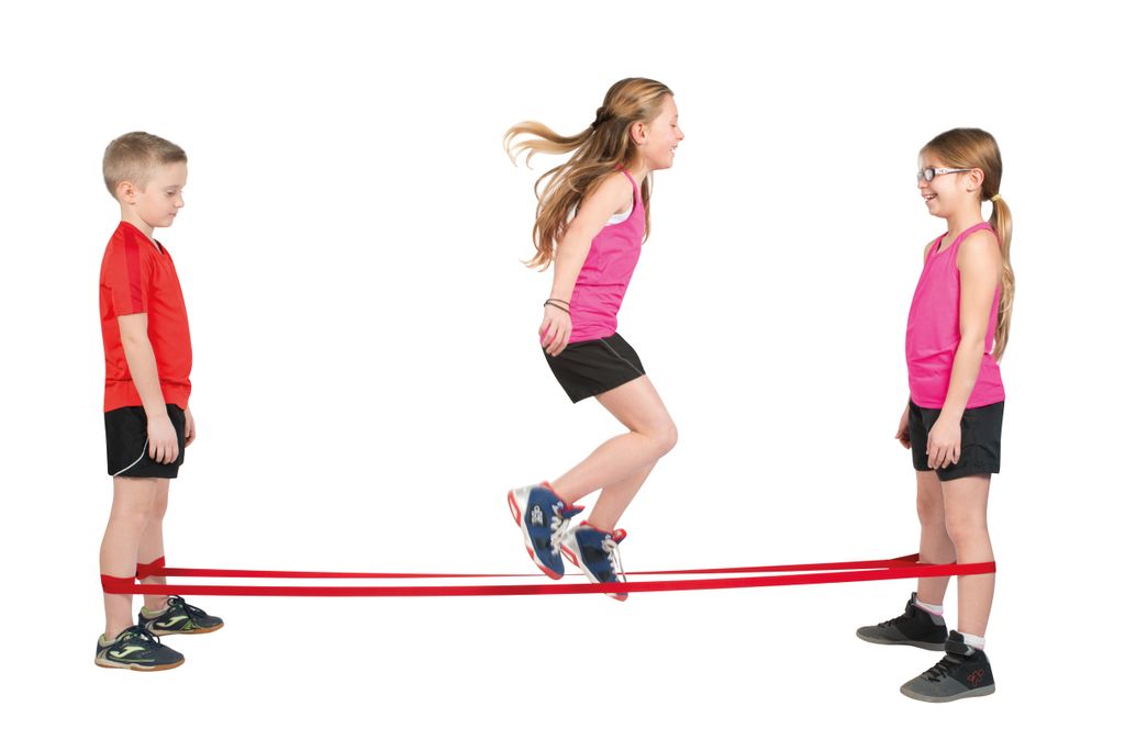 Spordas Springbänder Set - 6 Paar elastische Jump Bands rot Produktbild 