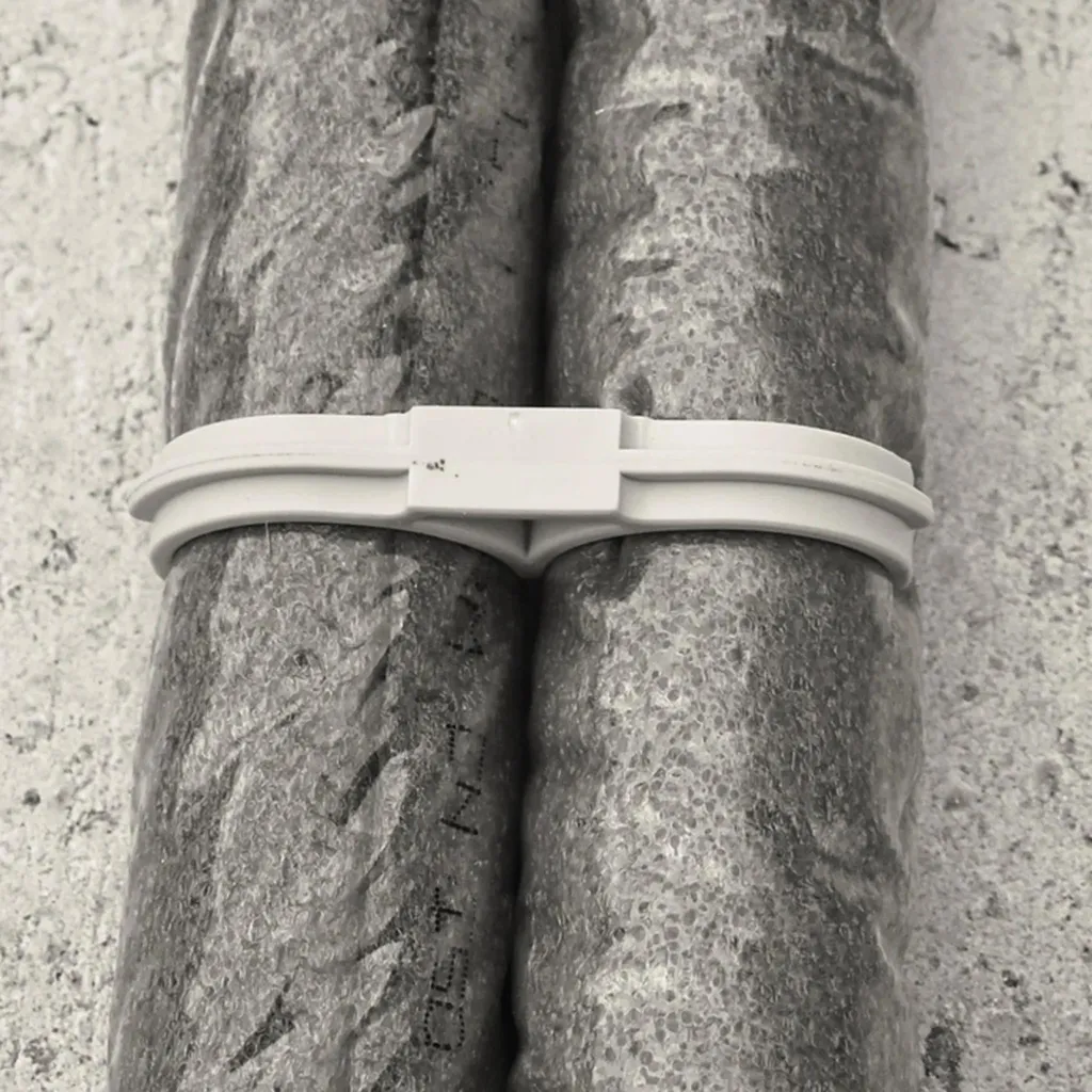 Collier double à cheville intégrée Schnabl Ø 20-25 mm gris - 2