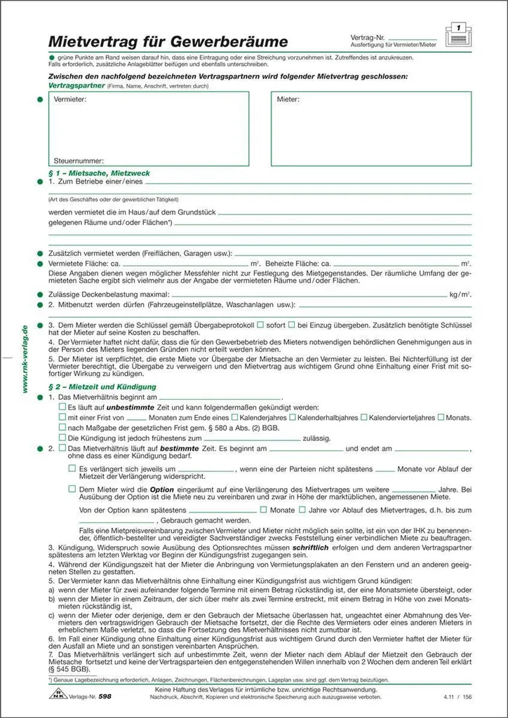 Simplifiez vos Baux Commerciaux avec le Contrat RNK 598 DIN A4 x50