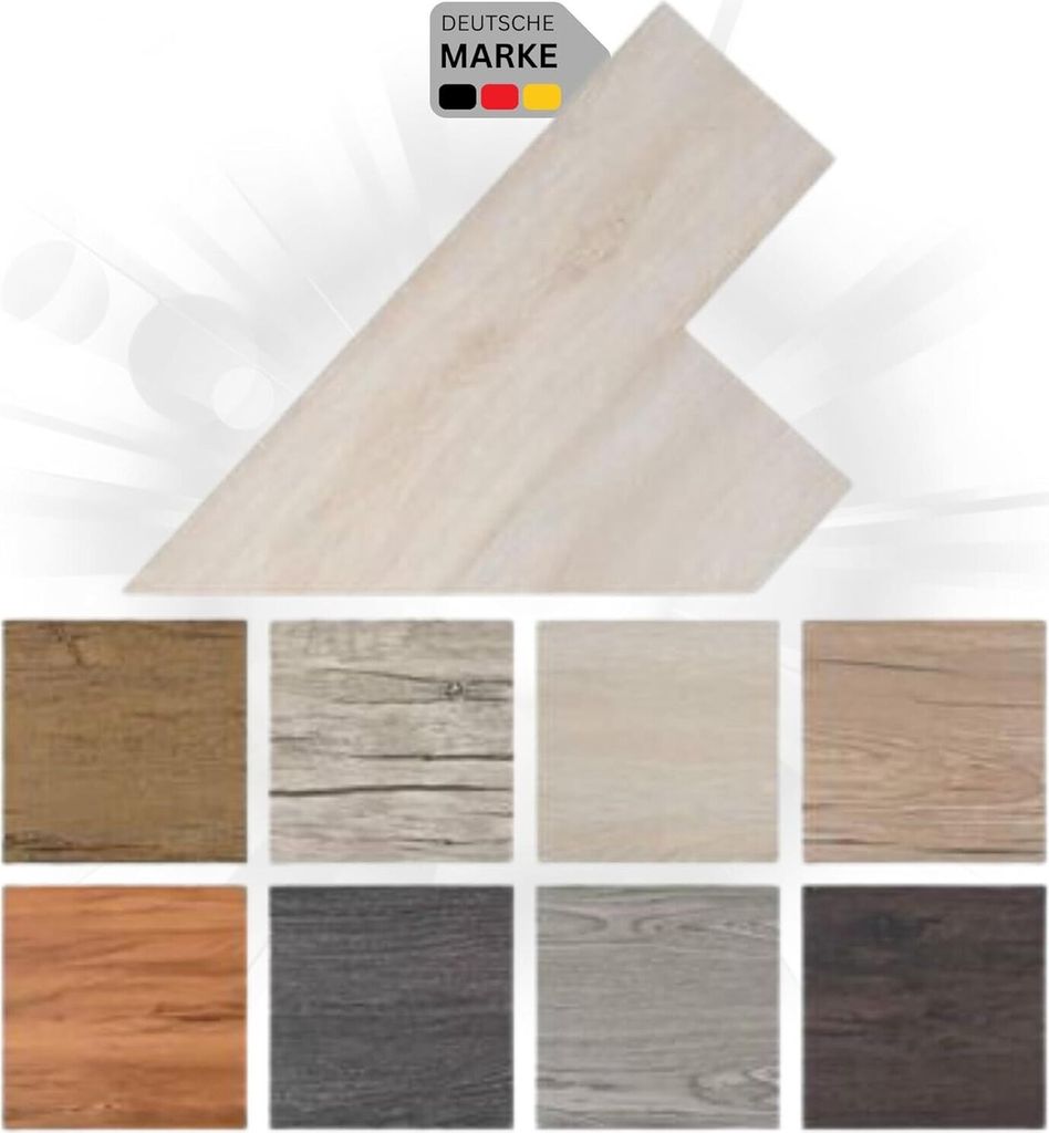 DELUKE Laminat Dielen PVC selbstklebend wasserfest | 2mm Stärke, Rutschfest | Vinyl Bodenbelag Laminatboden Nachbildung-Dielen Fußbodenlaminat ...