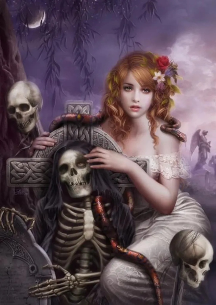 Puzzle Grafika Memento Mori 1000 pièces - Puzzle adulte style gothique