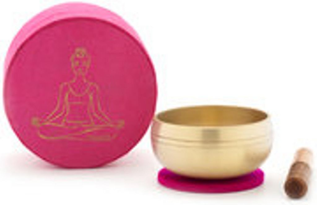 Klangschalen-Set in Box pink YOGA
