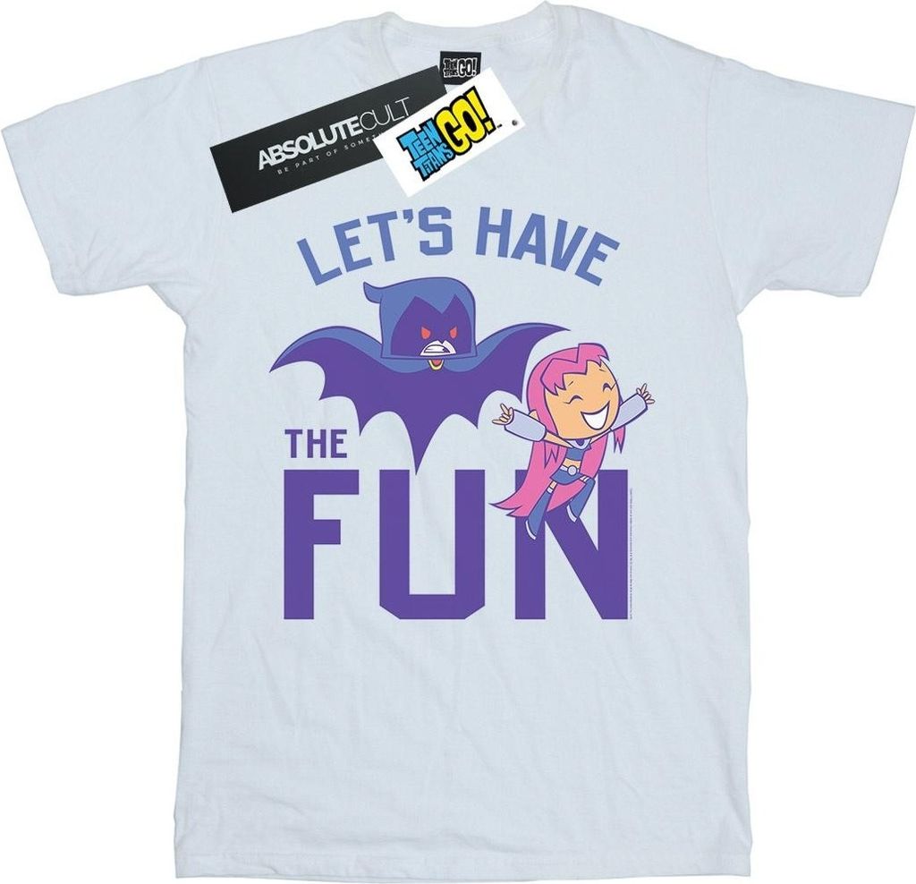 DC Comics - "Teen Titans Go Let's Have The Fun" T-Shirt für Jungen BI51483 (128) (Weiß)