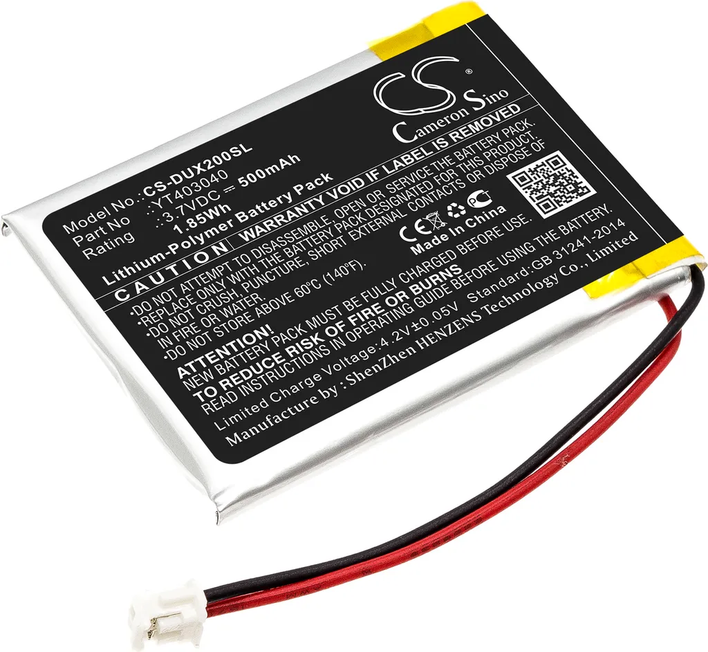 Batteria Ricambio XDUOO X2 | Compatibile YT403040 | TECHTEK 3.7V