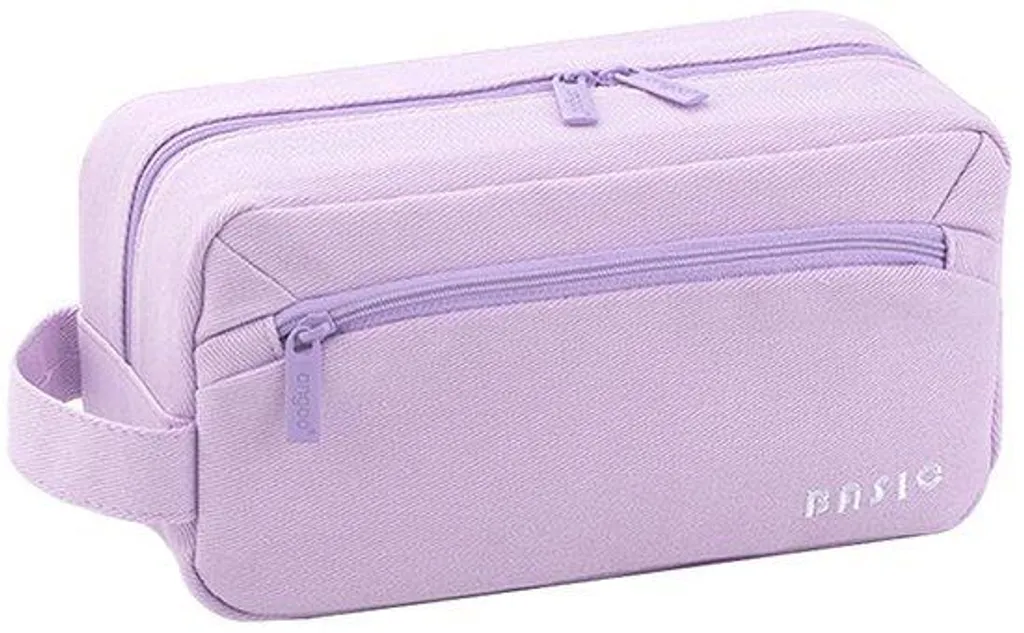Trousse de grande capacité avec fermeture éclair robuste pour étudiante