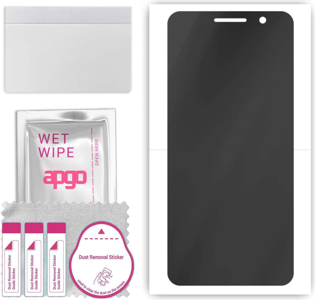 apgo Hydrogel Blickschutzfolie, Matt, kompatibel mit Alcatel 1 Plus, Privacy Displayschutzfolie, Schutzfolie mit Positionierhilfe, Anti-Spy, kratzf...