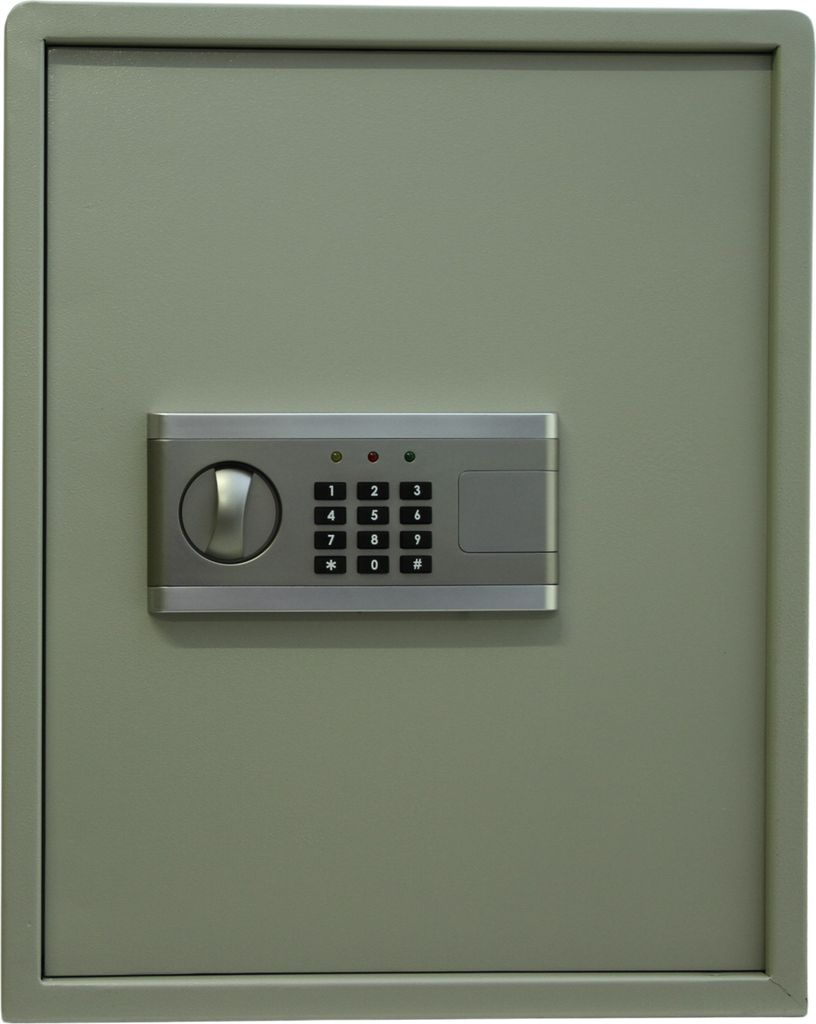 Tresor Safe Elektronischer Möbeltresor Wandtresor Geldschrank Dokumententresor XL - C4 silber