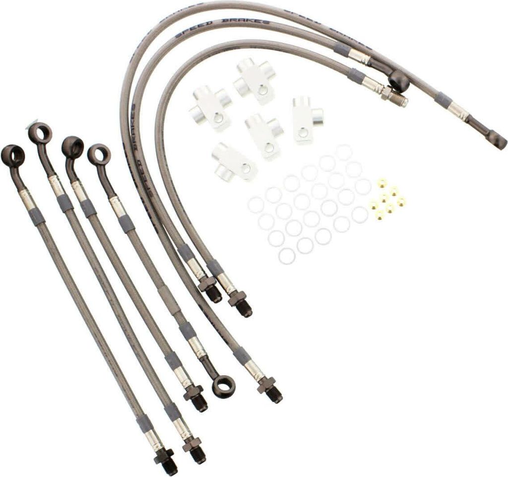 JMP 7 Bremschschlauchkit Stahl 62-HO059-700.11.01 Anthrazit für Honda CBR 1000 F DUAL CBS