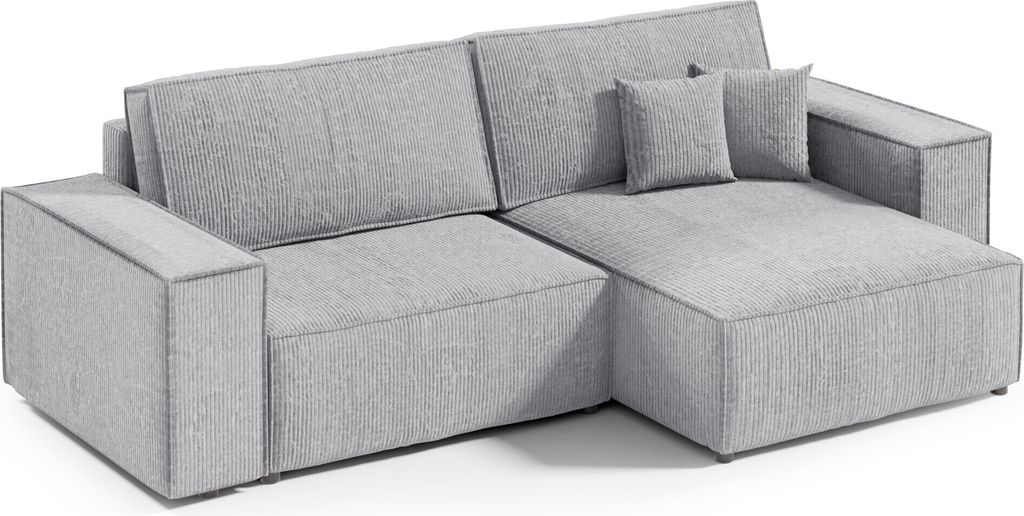 Intenso Ecksofa mit Schlaffunktion Poso Mini, Grau