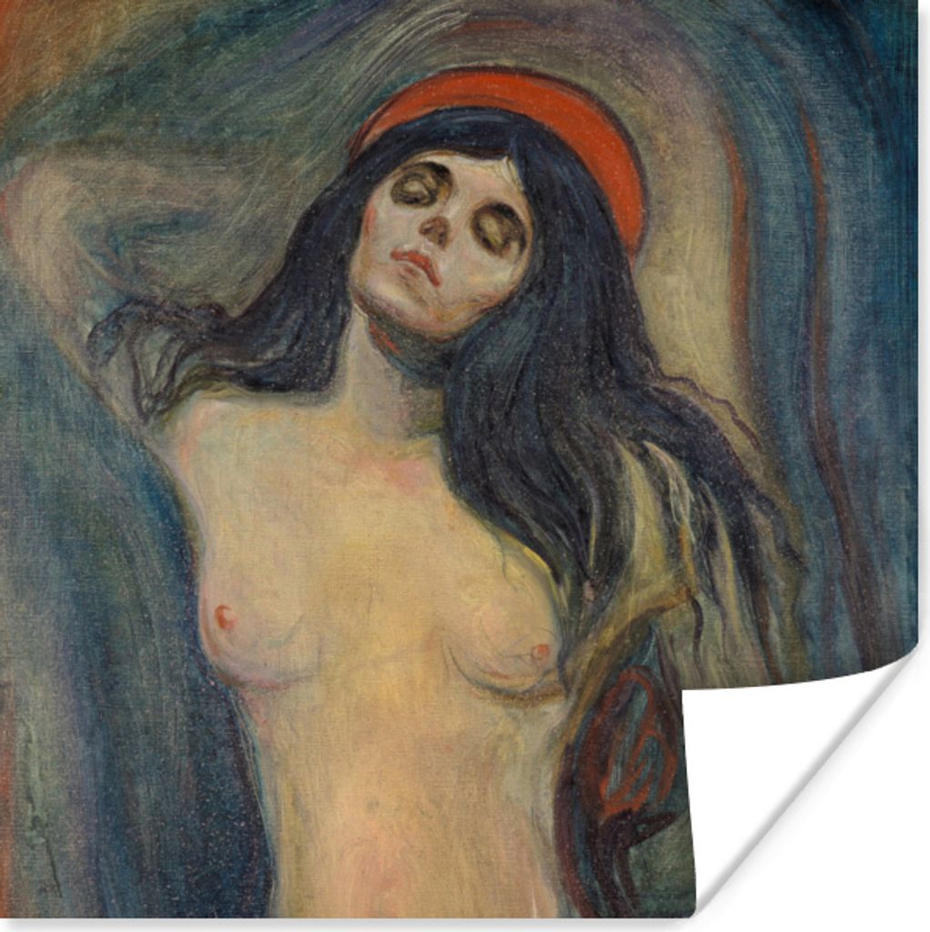 MuchoWow Poster Madonna - Edvard Munch 30x30 cm - Wandposter - Printing