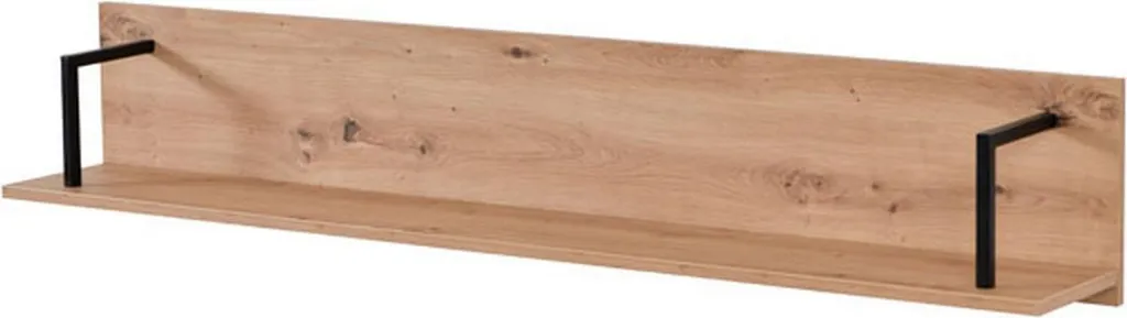Étagère Murale Oriolo 138x21x24 cm Finition Chêne Brun Anti-Rayure