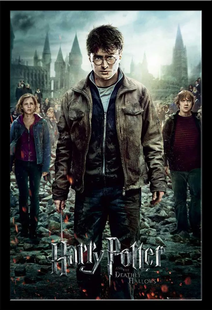 Poster encadré Harry Potter 7 Partie 2 - Décoration Murale Cinéma 61x92cm