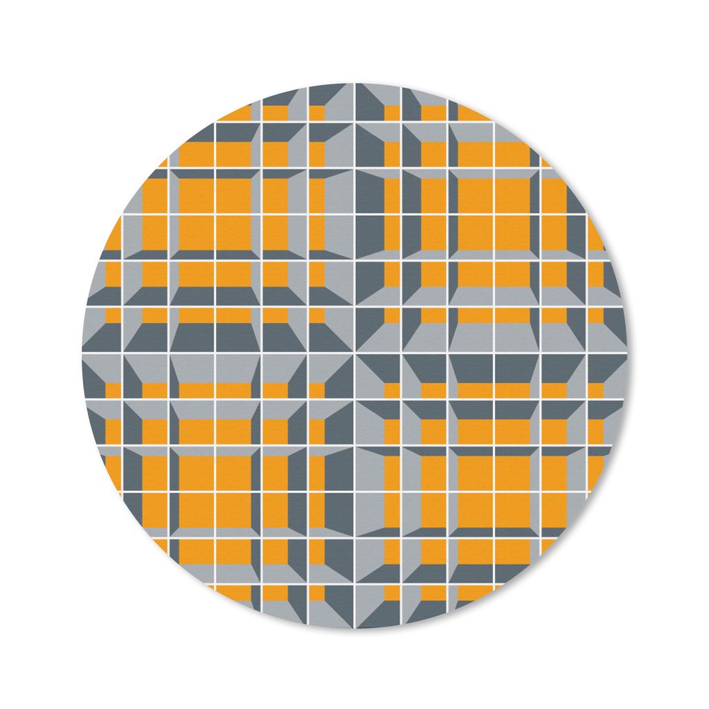 MuchoWow Mauspad Mousepad Würfel - Muster - 3D 20x20 cm - Mousepads - Maus Mat - Pad - Mausunterlage - Schreibtischmatte