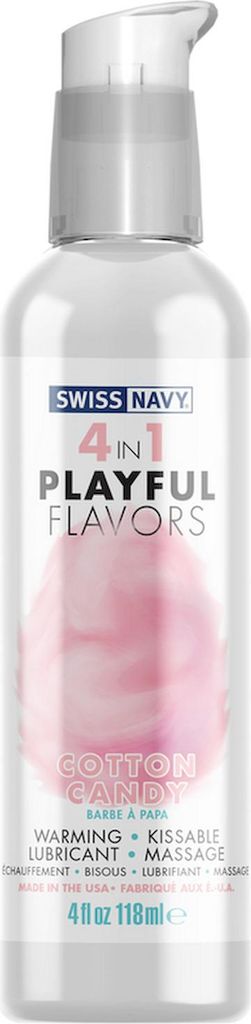 4-in-1-Gleitmittel mit Zuckerwattegeschmack - 4 fl oz/118 ml
