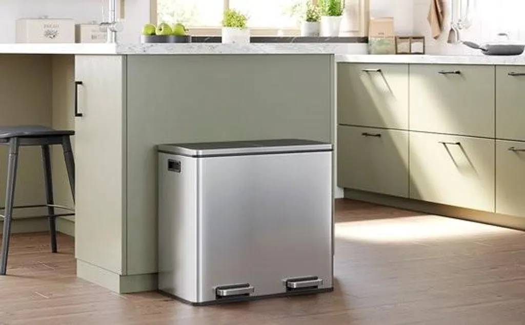 Système de tri sélectif 2 compartiments 48L pour cuisine moderne - 5