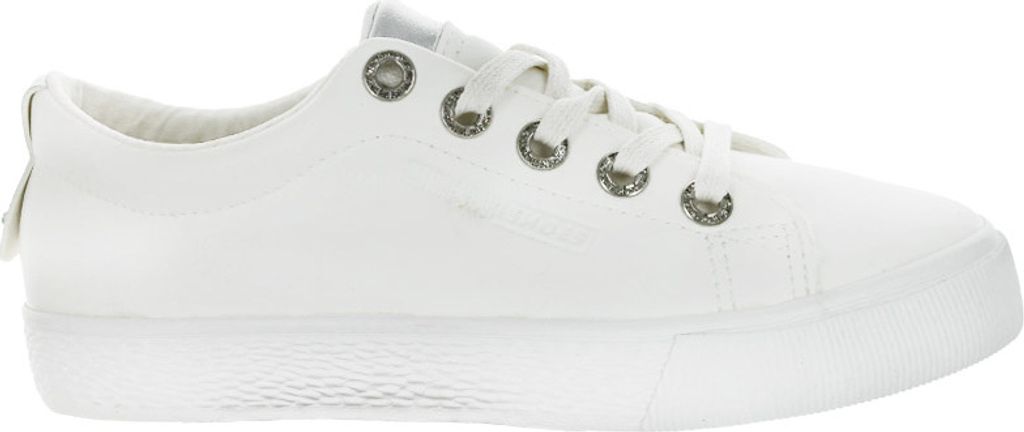 Big Star Damen Turnschuhe weißer Stoff leicht 38